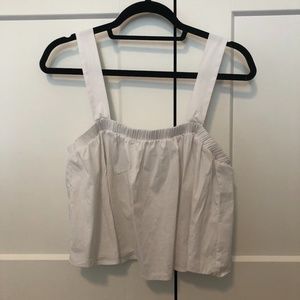 Urban Outfitters White Crop Top - Medium